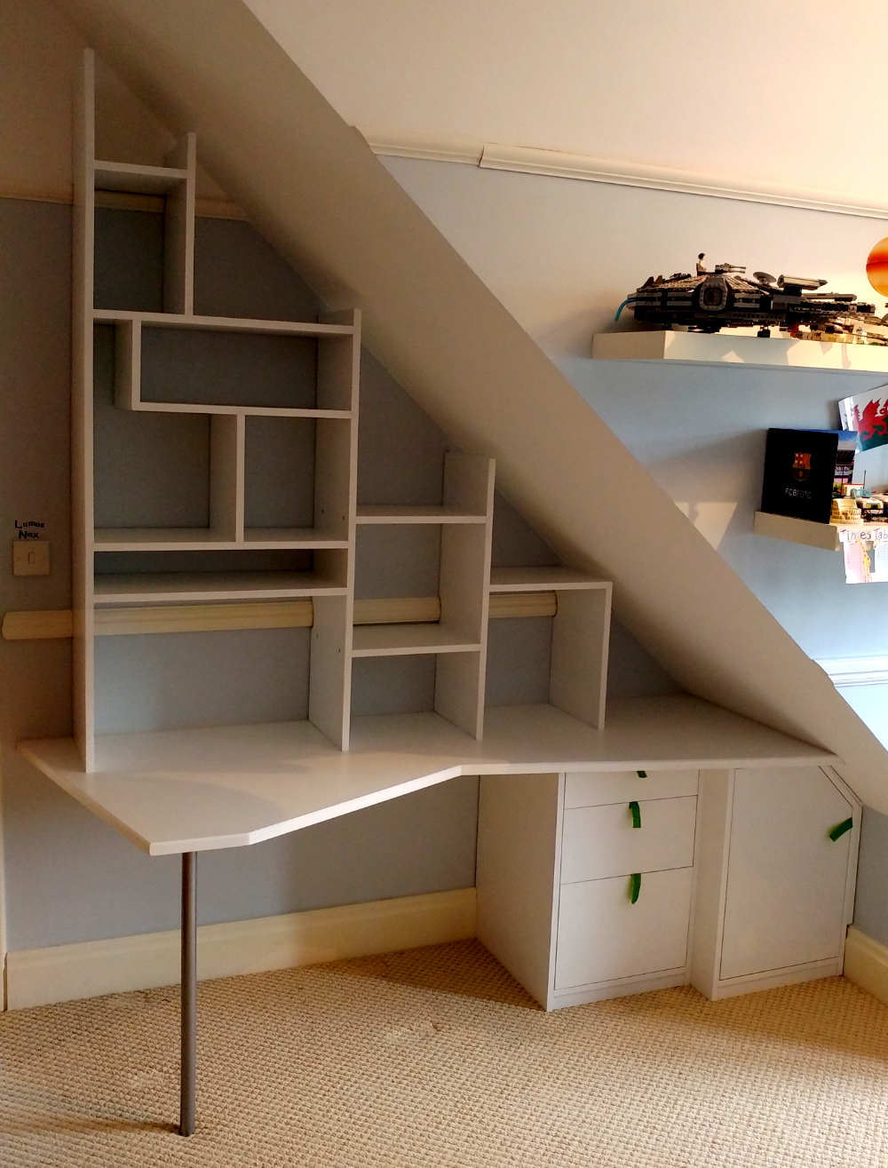 Ben Vivian Carpentry Furniture Cirencester Cheltenham Gloucester Stroud Cardiff Kids painted desk